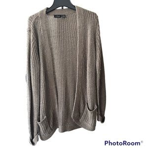 Eclipse Taupe Brown Cardigan